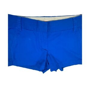 J. Crew Blue Cotton Chino Shorts with Pockets 3" Inseam